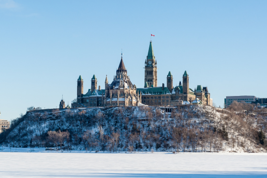 Colline du Parlement à Ottawa, Canada.