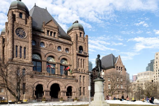 Ontario Legislative Building at Queen's Park.