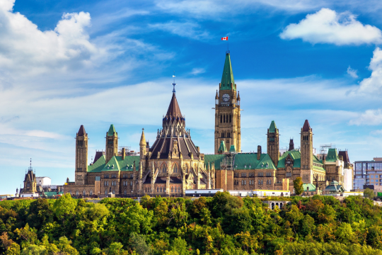 Colline du Parlement à Ottawa, Canada.